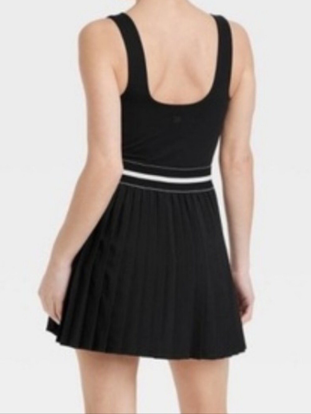 Nwot All In Motion Black Pleated Bottom Active Tennis Dress - Picture 2 of 7